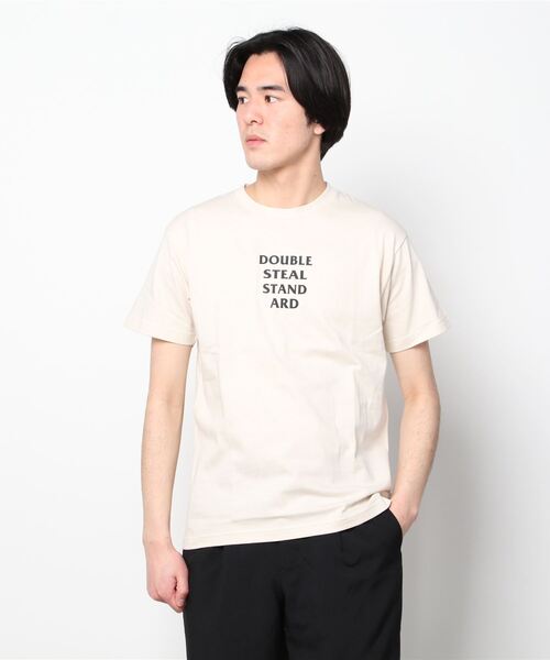DOUBLE STEAL(ダブルスティール)の「Monotone Flower Logo Tシャツ(Tシャツ/カットソー・メンズ・ホワイト/ブラック/オリーブ/ライトベージュ・MEDIUM/LARGE/X-LARGE/XX-LARGE)」の12枚目の写真