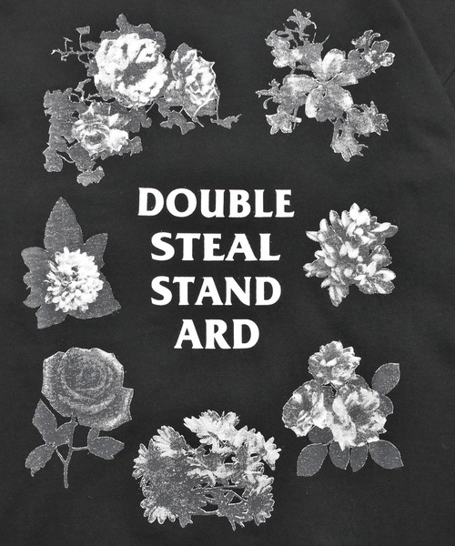 DOUBLE STEAL(ダブルスティール)の「Monotone Flower Logo Tシャツ(Tシャツ/カットソー・メンズ・ホワイト/ブラック/オリーブ/ライトベージュ・MEDIUM/LARGE/X-LARGE/XX-LARGE)」の22枚目の写真