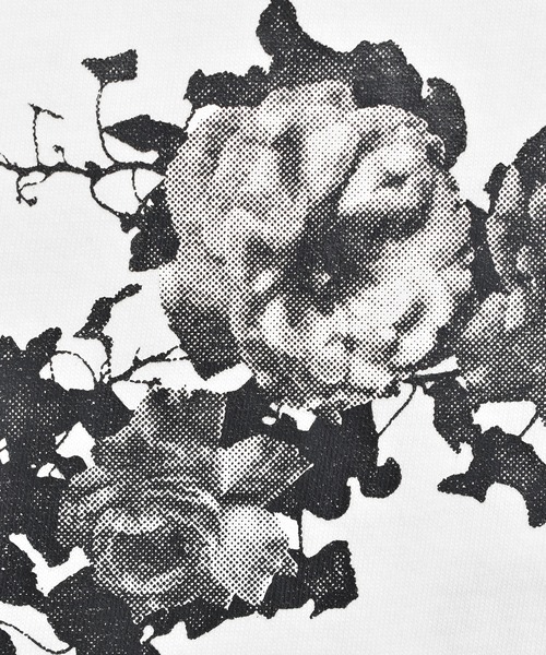 DOUBLE STEAL(ダブルスティール)の「Monotone Flower Logo Tシャツ(Tシャツ/カットソー・メンズ・ホワイト/ブラック/オリーブ/ライトベージュ・MEDIUM/LARGE/X-LARGE/XX-LARGE)」の18枚目の写真