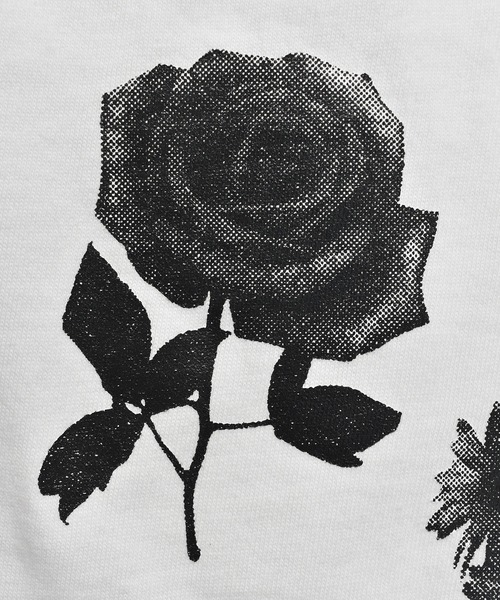 DOUBLE STEAL(ダブルスティール)の「Monotone Flower Logo Tシャツ(Tシャツ/カットソー・メンズ・ホワイト/ブラック/オリーブ/ライトベージュ・MEDIUM/LARGE/X-LARGE/XX-LARGE)」の19枚目の写真