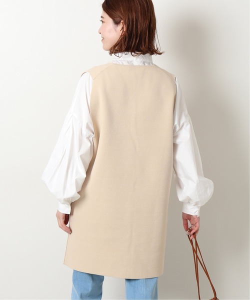 「Spick & Span」 ベスト - ベージュ レディース Spick & Span（スピックアンドスパン）の「≪追加≫C/R ニット