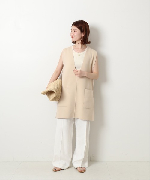 セール】《WEB限定》C/Rニットベスト（ベスト）｜Spick & Span