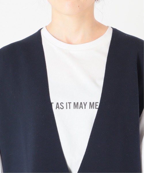 Spick & Span（スピックアンドスパン）の「≪追加≫C/R ニットベスト（ベスト・レディース・ネイビー/ベージュ・FREE）」の9枚目の写真