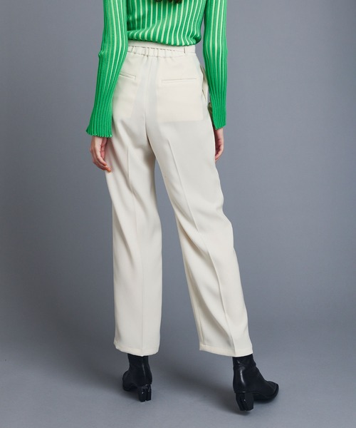 UNITED TOKYO（ユナイテッドトウキョウ）の「タックストレートパンツ（スラックス・レディース・ブラック/ブルー/アイボリー・1/2/3）」の8枚目の写真