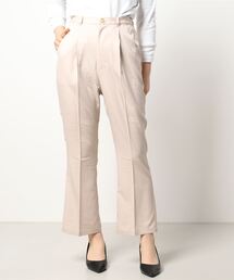 ehka sopo | センタープレス裾フレアパンツ(その他パンツ)