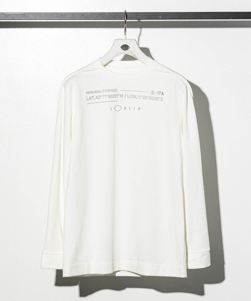 C DIEM（カルペディエム）の「C DIEM(カルペディエム)ハイデンプリントロングTシャツ（Tシャツ/カットソー・メンズ・ホワイト/ブラック・S/M/L）」の2枚目の写真