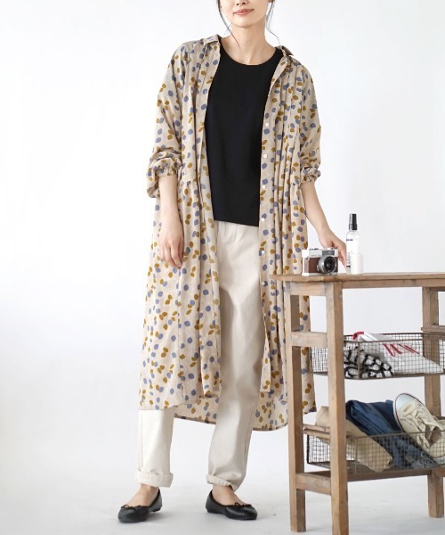 セール 北欧風フラワー柄 タックワンピース ワンピース E Zakkamania Stores イーザッカマニアストアーズ のファッション通販 Zozotown