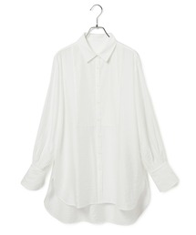 【アウトレット店舗・WEB限定】ピンタックブザムチュニックシャツ