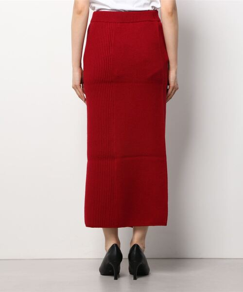 led.tokyo（レッドトウキョウ）の「【led.tokyo】ランダムリブスウィッティングスカート（スカート・レディース・レッド/ホワイト・M）」の22枚目の写真