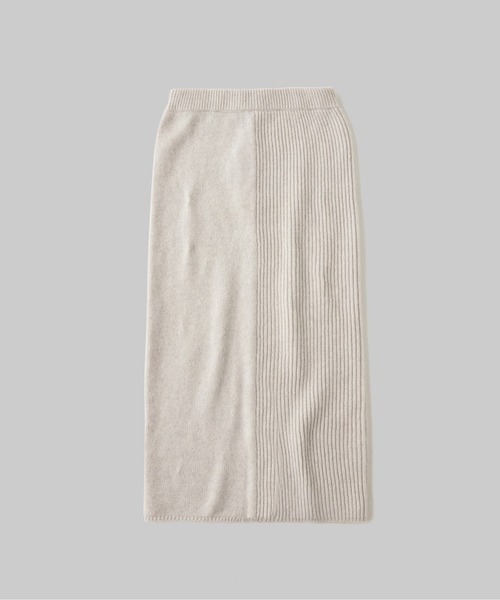 led.tokyo（レッドトウキョウ）の「【led.tokyo】ランダムリブスウィッティングスカート（スカート・レディース・レッド/ホワイト・M）」の2枚目の写真