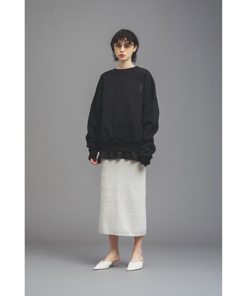 led.tokyo（レッドトウキョウ）の「【led.tokyo】ランダムリブスウィッティングスカート（スカート・レディース・レッド/ホワイト・M）」の19枚目の写真