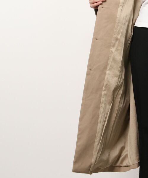 SETTO(セット)の「PORTE COAT:ノーカラーコート(ノーカラーコート・レディース・ベージュ・FREE)」の5枚目の写真