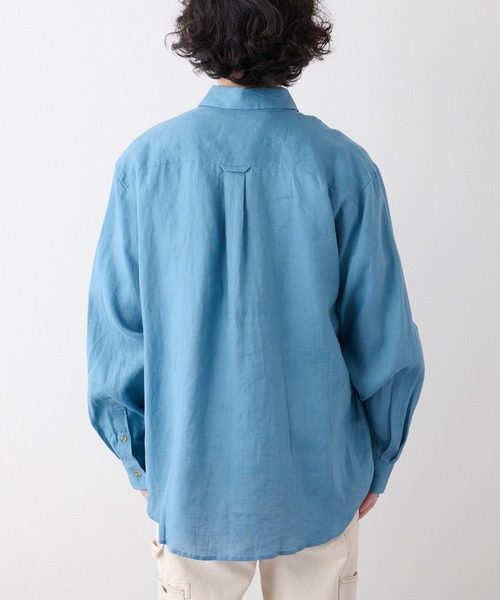 CIAOPANIC TYPY（チャオパニックティピー）の「■麻100%レギュラーカラービックシャツ（シャツ/ブラウス・メンズ・ライトグレー/ブルー/ベージュ系その他・M/L）」の20枚目の写真