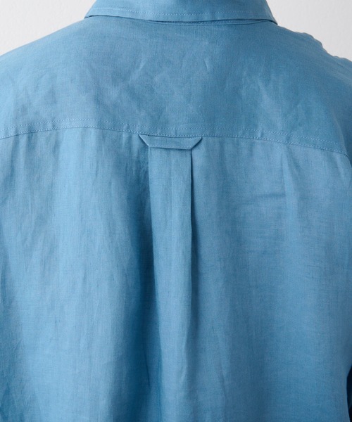 CIAOPANIC TYPY（チャオパニックティピー）の「■麻100%レギュラーカラービックシャツ（シャツ/ブラウス・メンズ・ライトグレー/ブルー/ベージュ系その他・M/L）」の11枚目の写真