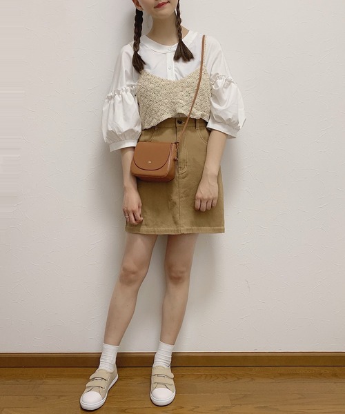 Cham.(チャム)の「マクラメビスチェ(ベスト・レディース・ベージュ・F)」の5枚目の写真