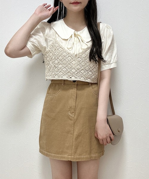 Cham.(チャム)の「マクラメビスチェ(ベスト・レディース・ベージュ・F)」の14枚目の写真