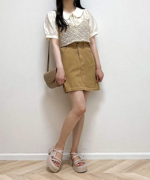 Cham.(チャム)の「マクラメビスチェ(ベスト・レディース・ベージュ・F)」の15枚目の写真