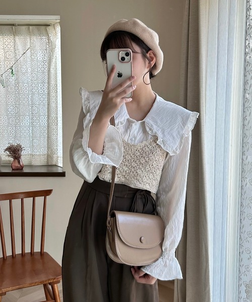 Cham.(チャム)の「マクラメビスチェ(ベスト・レディース・ベージュ・F)」の20枚目の写真