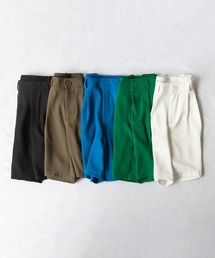 me+em select | 【 5色展開 ／選べる３サイズ 】ハイウエストカラータックショートパンツ(その他パンツ)