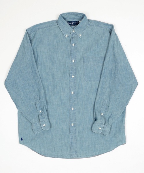 POLO RALPH LAUREN（ポロ ラルフ ローレン）の「【POLO RALPH LAUREN / ポロ ラルフローレン】 BIG SHIRT（シャツ/ブラウス・メンズ・ホワイト/ライトブルー/ブルー/コバルトブルー・MEDIUM/LARGE/X-LARGE）」の3枚目の写真