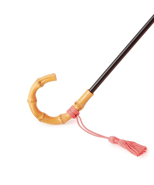 【晴雨兼用】バンブーハンドルコンパクトアンブレラ折りたたみ傘