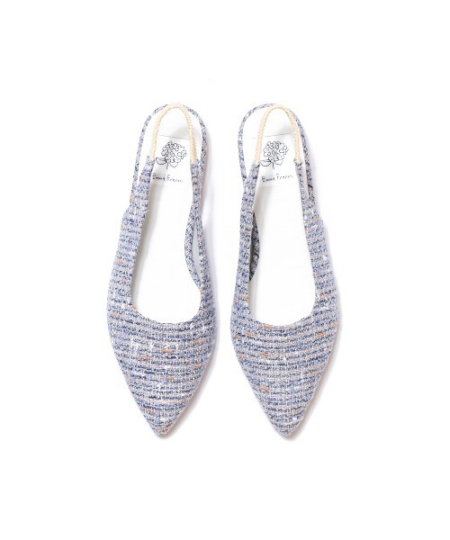 ポインテッドトゥ バックストラップ ミュール