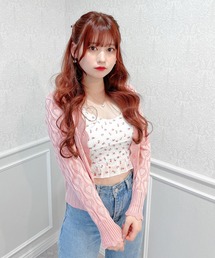 Rmine | フラワープリントシャーリングキャミ(キャミソール)