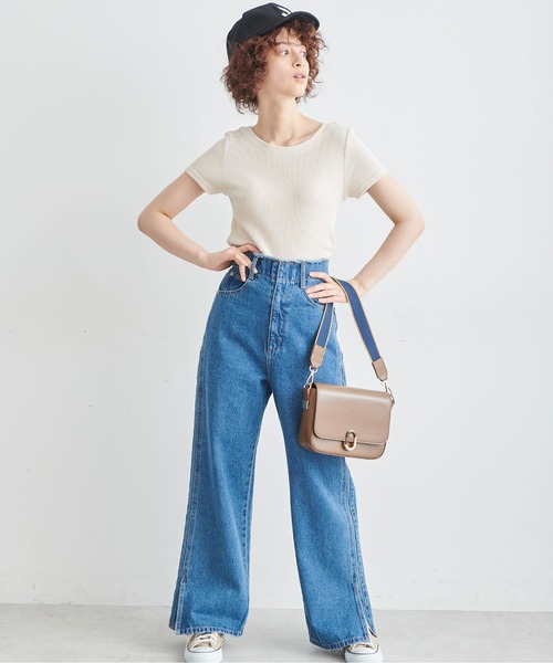 FREE'S MART（フリーズマート）の「◆ワッフルバックオープンカットソー（Tシャツ/カットソー・レディース・ブラック/ピンク/ホワイト/グリーン・FREE）」の14枚目の写真