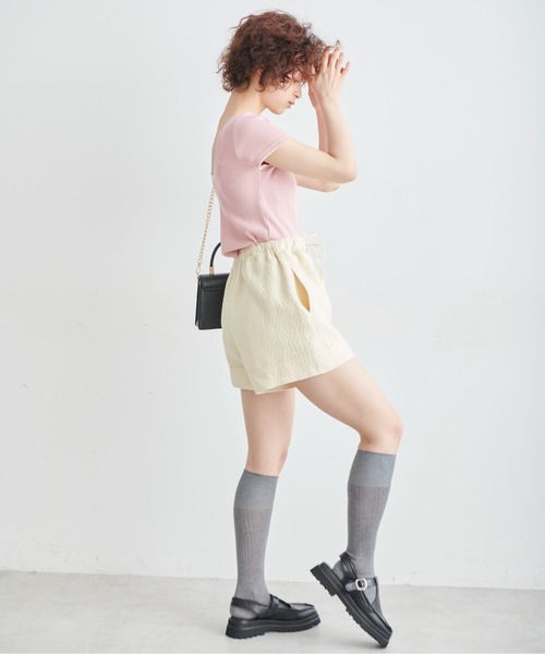 FREE'S MART（フリーズマート）の「◆ワッフルバックオープンカットソー（Tシャツ/カットソー・レディース・ブラック/ピンク/ホワイト/グリーン・FREE）」の22枚目の写真