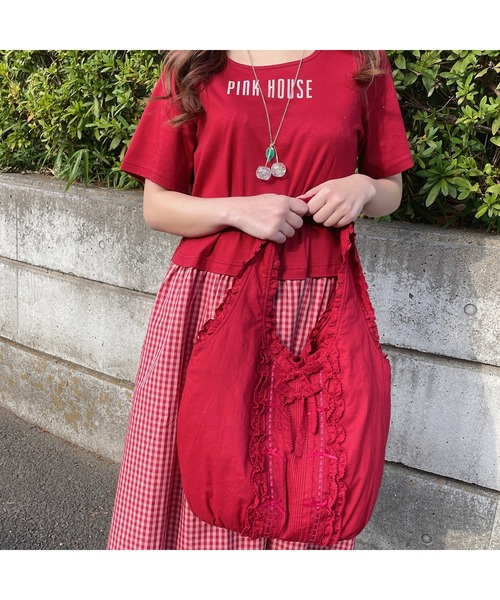 PINK HOUSE（ピンクハウス）の「ローンフリルバッグ（トート
