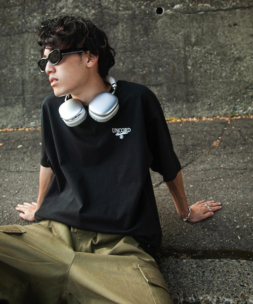 UNCORD（アンコード）の「【UNCORD】One point big silhouette T-shirt / ワンポイント ロゴ ビッグシルエット 半袖 Tシャツ（Tシャツ/カットソー・メンズ・ホワイト/ブラック/オートミール/ネイビー/カーキ/ブラウン/ホワイト系/ブラック系/アイボリー系/ネイビー系/カーキ系/ブラウン系/ブルー系1/ブルー/アイボリー系1/ネイビー系1/ホワイト系1/ブラック系1/ブラック系2/ブラック系4/ホワイト系2/ホワイト系3/ホワイト系4/ブラック系3・MEDIUM/LARGE/X-LARGE）」の12枚目の写真