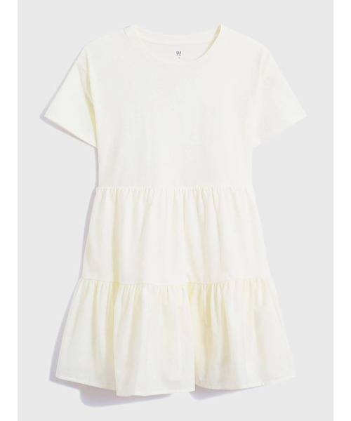 GAP(ギャップ)の「ソフトジャージー ティアードワンピース (キッズ)(ワンピース・キッズ・ネイビー/オフホワイト/グリーン・S/M/L/XL/XXL)」の11枚目の写真