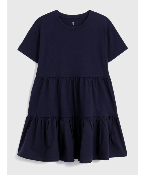 GAP(ギャップ)の「ソフトジャージー ティアードワンピース (キッズ)(ワンピース・キッズ・ネイビー/オフホワイト/グリーン・S/M/L/XL/XXL)」の12枚目の写真