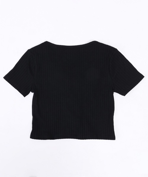 WC（ダブル シー）の「レースアップTシャツ（Tシャツ/カットソー・レディース・ホワイト/ブラック・FREE）」の9枚目の写真