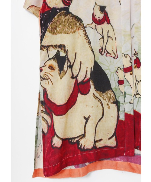 カヤ（カヤ）の「【カヤ】浮世絵メンズUV羽織（カーディガン/ボレロ・メンズ・グレー/レッド/ネイビー/ダークネイビー/ブラック/ベージュ/ブルー/ホワイト/ダークベージュ/ダークグレー・FREE）」の20枚目の写真