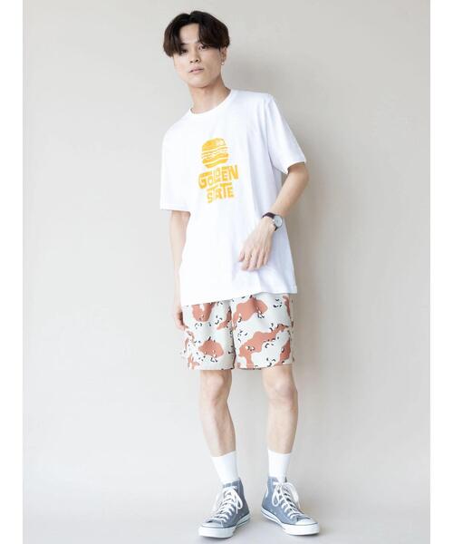 CRAFT STANDARD BOUTIQUE(クラフトスタンダードブティック)の「【別注】LA LIGHT MEAL「GOLDEN STATE」 *(Tシャツ/カットソー・メンズ・ホワイト/イエロー・M/LL/L)」の6枚目の写真