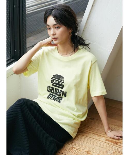 CRAFT STANDARD BOUTIQUE(クラフトスタンダードブティック)の「【別注】LA LIGHT MEAL「GOLDEN STATE」 *(Tシャツ/カットソー・メンズ・ホワイト/イエロー・M/LL/L)」の8枚目の写真