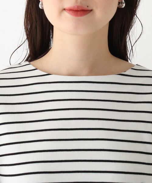 index（インデックス）の「◆50/-SUPIMAコットンフリルスリーブトップス【WEB限定カラー・サイズ】（Tシャツ/カットソー・レディース・ブラック/ホワイト系その他3/ブルー/ライトグレー系7・38/40/36/42）」の8枚目の写真