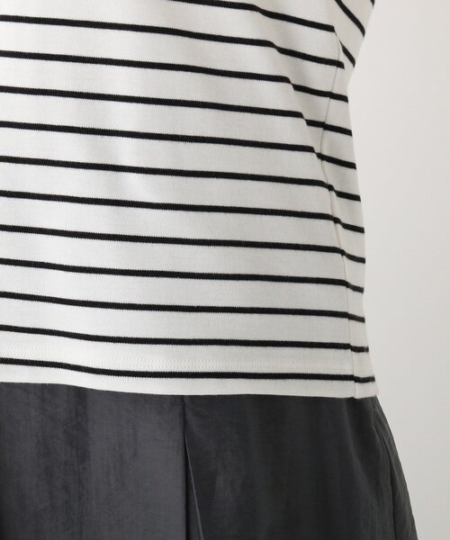 index（インデックス）の「◆50/-SUPIMAコットンフリルスリーブトップス【WEB限定カラー・サイズ】（Tシャツ/カットソー・レディース・ブラック/ホワイト系その他3/ブルー/ライトグレー系7・38/40/36/42）」の10枚目の写真