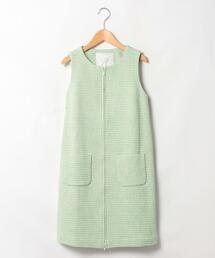 WM64 VESTE ツイードジャケットワンピース