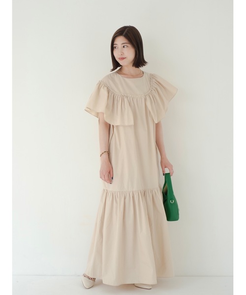 JUMELLE(ジュメロ)の「フリルボリュームワンピース(ワンピース・レディース・ベージュ・FREE)」の20枚目の写真