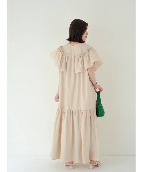 JUMELLE(ジュメロ)の「フリルボリュームワンピース(ワンピース・レディース・ベージュ・FREE)」の19枚目の写真