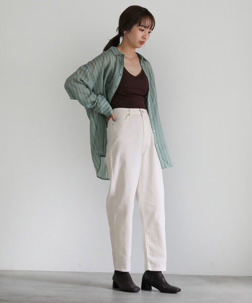 select MOCA(セレクトモカ)の「カーブシルエットデニムパンツ(デニムパンツ・レディース・ブラック/オフホワイト/ブルー・SMALL/MEDIUM)」の13枚目の写真