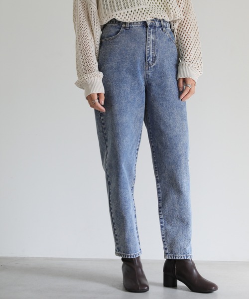 select MOCA(セレクトモカ)の「カーブシルエットデニムパンツ(デニムパンツ・レディース・ブラック/オフホワイト/ブルー・SMALL/MEDIUM)」の16枚目の写真
