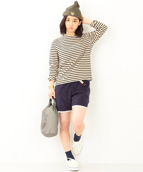 Gramicci（グラミチ）の「GRAMICCI / パイル ショーツ （その他パンツ・レディース・グレー/ネイビー・ONE SIZE）」の8枚目の写真