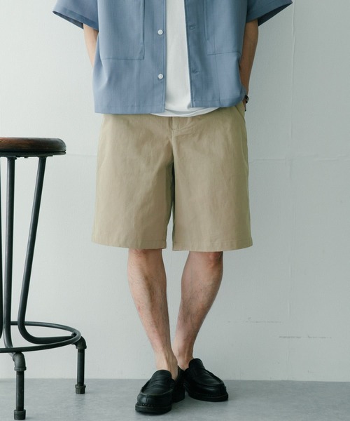 ITEMS URBANRESEARCH(アイテムズ アーバンリサーチ)の「コットンchino ワイドショートパンツ(その他パンツ・メンズ・ブラック/ベージュ/グレー・MEDIUM/LARGE)」の7枚目の写真