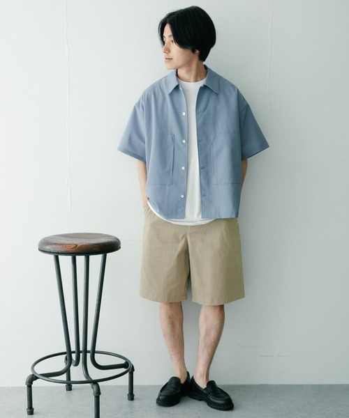 ITEMS URBANRESEARCH(アイテムズ アーバンリサーチ)の「コットンchino ワイドショートパンツ(その他パンツ・メンズ・ブラック/ベージュ/グレー・MEDIUM/LARGE)」の14枚目の写真