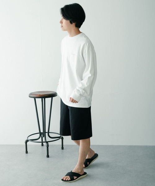 ITEMS URBANRESEARCH(アイテムズ アーバンリサーチ)の「コットンchino ワイドショートパンツ(その他パンツ・メンズ・ブラック/ベージュ/グレー・MEDIUM/LARGE)」の12枚目の写真