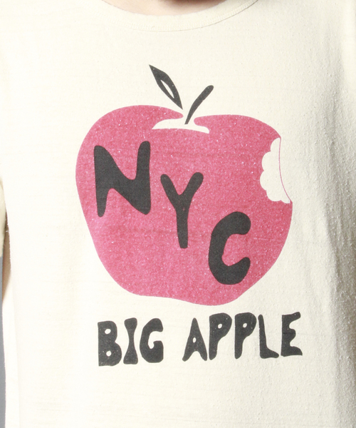 AMERICAN RAG CIE（アメリカンラグシー）の「AMERICAN RAG CIE シルク100%Ｔシャツ「NYC」（Tシャツ/カットソー・メンズ・ホワイト×グリーン/ホワイト×レッド/ピンク・2/1/3）」の14枚目の写真