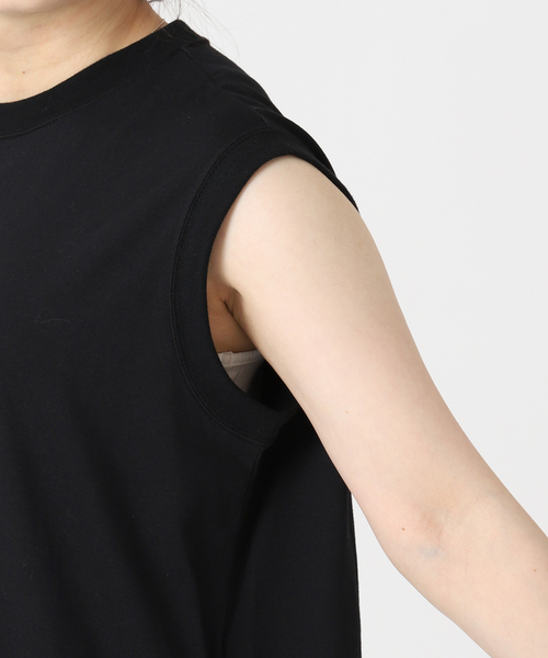 JOURNAL STANDARD（ジャーナルスタンダード）の「【＆FUNCTION】COOL MAX天竺ワンピース（ワンピース・レディース・ホワイト/ブラック/グリーン・FREE）」の13枚目の写真